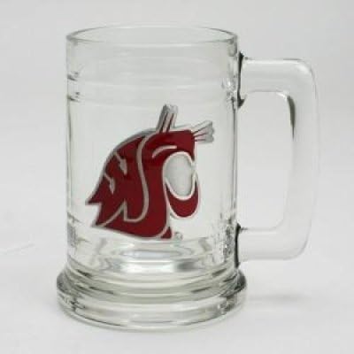 Great American Products WSU Cougars 16oz Glass Tankard