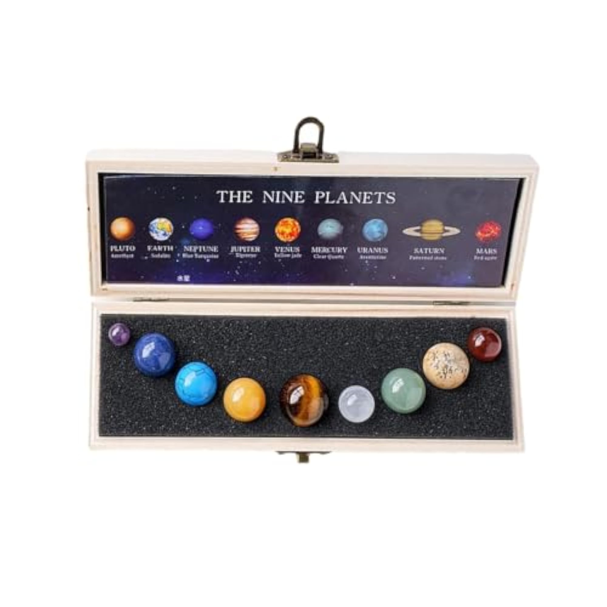 Handmade Natural Gemstones Outer Space Planets for Kids