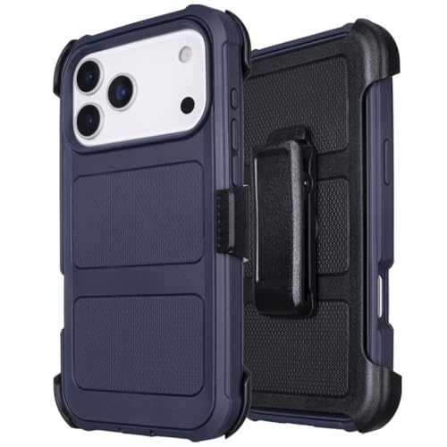 Protective Case for iPhone 17 Pro Max Case Belt Clip Holster Kickstand Blue by Saiboro - Used condition - Image 8