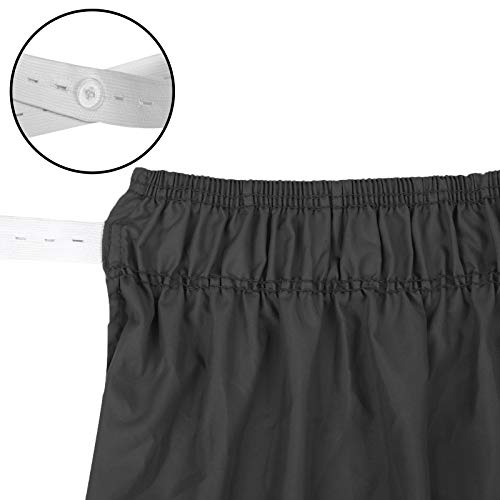 Obytex Wrap Around Bed Skirts Fashional Elastic Dust Ruffle Silky Soft & Wrinkle Free Classic Stylish Look In Your Bedroom (Black, Twin/Full) #TOP5