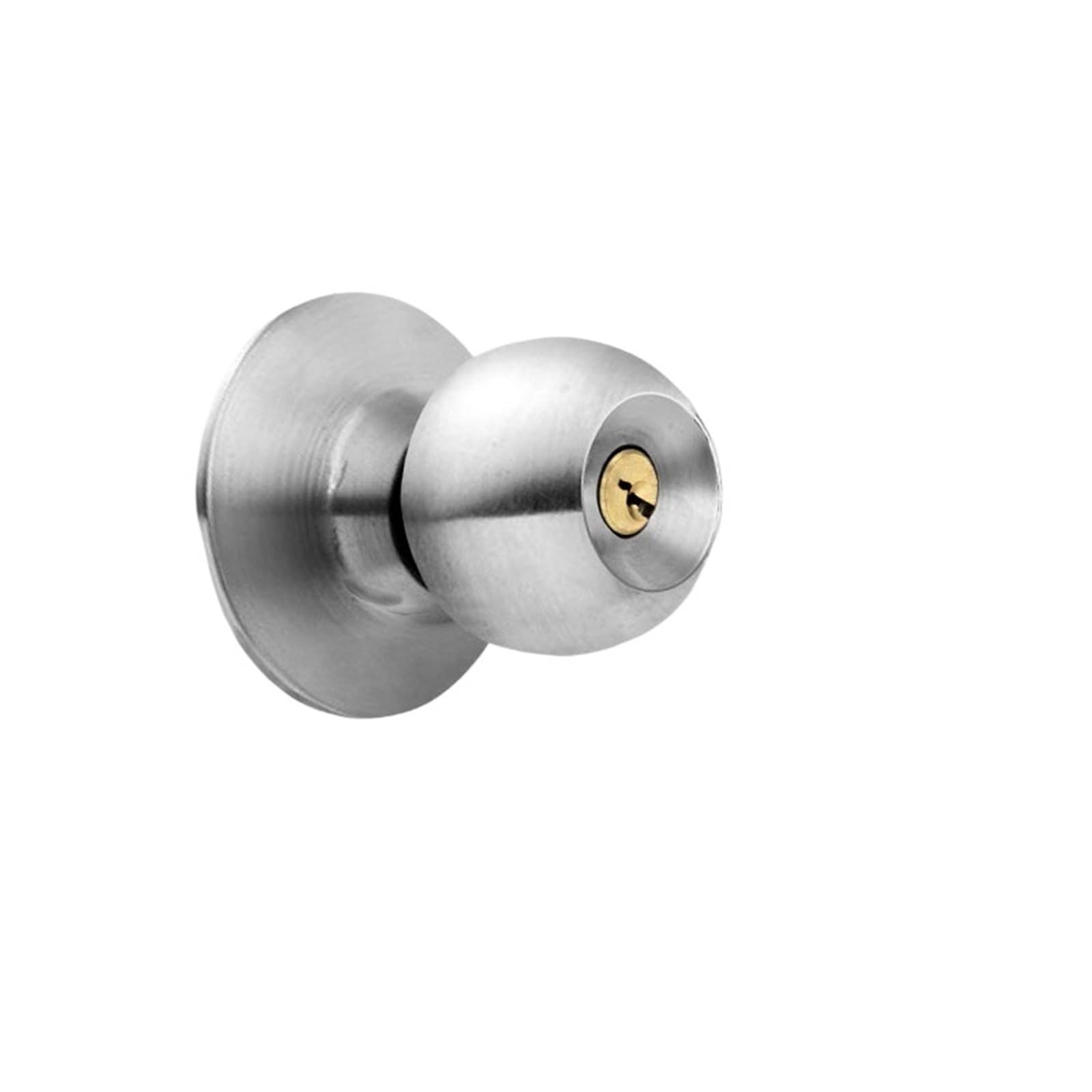 Poignée de porte rotative avec clé pour chambre et salon TQSKA D 70mm