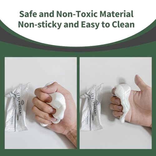 Image of Waterproof Sealant Mastic, Waterproof Repair Sealing Clay, Quick Mending Mud for Drain Connection, Wall Hole, Air Conditioning Hole Seal Putty (8 pcs)