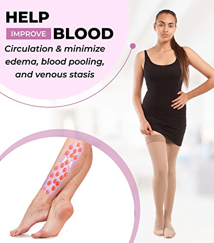 Image of GABRIALLA Graduated Microfiber Women Strong Compression Stockings