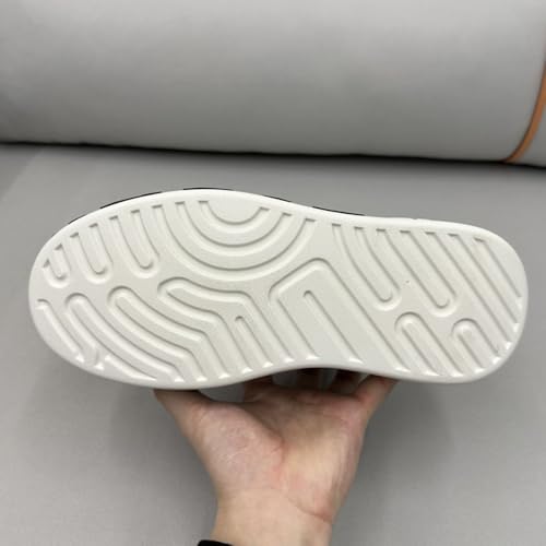 Men's Platform Skate Shoes Breathable Mesh Sneakers Elastic Band Design for Casual Walking & Hiking4