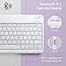 JETech Keyboard Case for iPad Air 11-Inch M3/M2 (2025/2024), iPad Air 5th/4th (10.9-Inch 2022/2020) with Pencil Holder, Magnetic Detachable Bluetooth Keyboard, TPU Back Stand Cover (Purple)