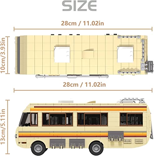 Sayotoo Breaking Car Bad Rv Building Kit; House Car Building Block For Ages 10+, Collectible Building Toy, Creative Building Bricks For Tv Fans, New 2022 (656 Pieces),11.02 X 3.94 X 5.12 Inches #TOP2