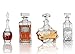 Decanter Tags - Liquor Tags (Set of 8, Gorgeous Silver) Liquor Decanter Label:Gin, Vodka, Bourbon, Whiskey, Brandy, Rum, Scotch, Tequila - Tags for Liquor bottle, Adjustable Chain, 2.36 x 1.57 inches