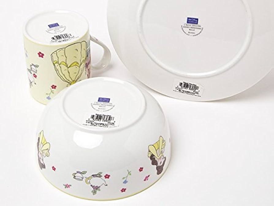 ロイヤルドルトン　ディズニー　プリンセス　ベル　食器3点セット　美女と野獣 送料無料】ロイヤルドルトン ディズニー プリンセス ベル 食器3