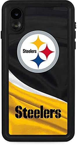 Skinit Waterproof Phone Case Compatible with iPhone XR - Officially Licensed NFL Pittsburgh Steelers Design