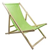 Länge: 119 cm, Breite: 58 cm, Höhe je nach Position der Rückenlehne, Holzmaterial: 3x2 cm dicke Kiefernholz Balken, Stoff: Nylon/Polyester Gemisch mit PU-Beschichtung, Belastbarkeit: Max. 120 kg