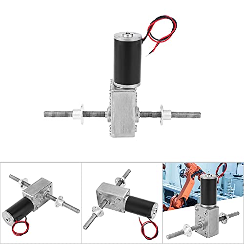 Motor de engranaje M8 con brida integrada y doble eje de rosca derecha 6