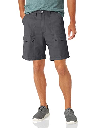 Wrangler Authentics Men's Canvas Utility Hiker Short, Anthracite, 34