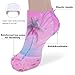 VstaDank Hologram Palm & Pink Sand Ankle Socks 5 Pairs Fashion Invisible Low Cut Sock for Adult Casual Short Sock Soft Cozy No Show Socks
