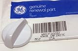 PART # WB03T10282 OR AP4345833 GENUINE FACTORY OEM ORIGINAL OVEN RANGE BURNER KNOB (WHITE)