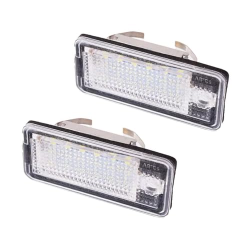 Luces de matrícula trasera anti-error compatibles con Audi A3 8P A4 B6 B7 A6 C6 Q7 3