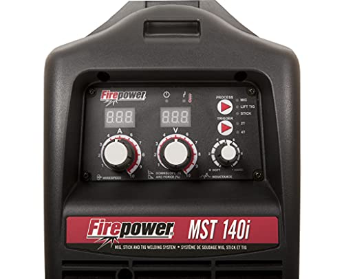 Firepower 1444-0870 Mst 140I 3-In-1 Mig, Stick And Tig Welding System, 140 Amp Max Output, 3/16" Max Plate Thickness, 5,000 Watt Generator, 115 Vac, Dc Output #TOP5