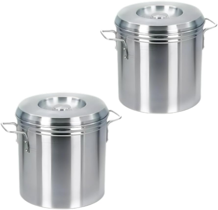 Kit 2 Caldeirão Cervejeiro Industrial N30 N35 Alumínio - imagem principal do produto