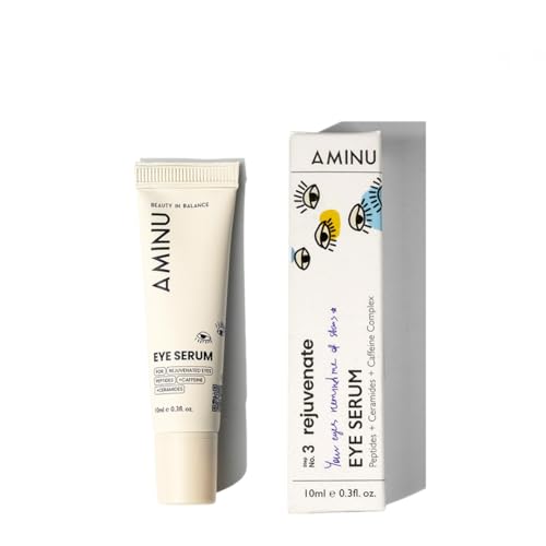 Image of Aminu Eye Serum - Peptide, Caffeine, HA + 15 Actives for Dark Circles, Puffiness, Wrinkles, Fine Lines