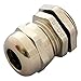 BUD Industries MPG-2239 IP67 Nickel Plated Brass Cable Gland 0.16" ~ 0.31", Silver