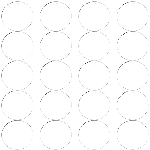 Runde Acrylplatte Transparent – 30x30x0,3 Cm – Zuschneidbare Scheibe Für DIY, Bilderrahmen & Basteln