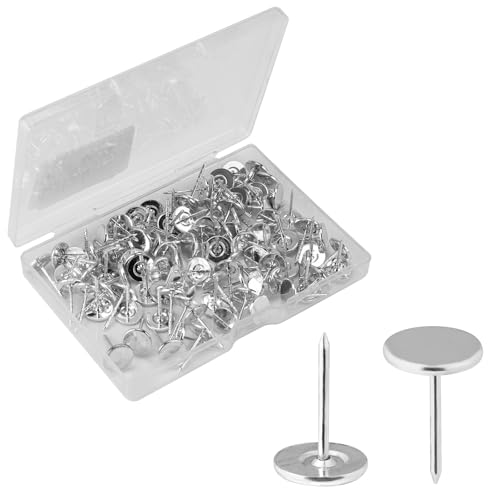 100 punaises lourdes tête plate argent bricolage