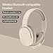 Fiauli Wireless Bluetooth Headset,HiFi Foldable Intelligent Noise Reduction Adjustable Wireless Headset,Bluetooth-compatible 5.1 Stereo Over Ear Headphone for Sports Travel Beige Fiauli Wireless Bluetooth Headset,HiFi Foldable Intelligent Noise Reduction Adjustable Wireless Headset,Bluetooth-compatible 5.1 Stereo Over Ear Headphone for Sports Travel Beige