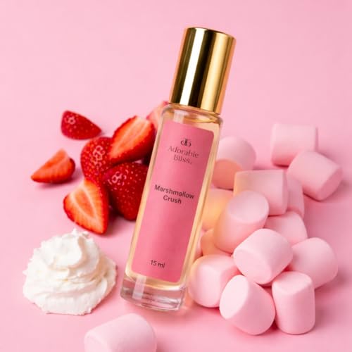Image of Marshmallow Crush Eau De Parfum | Sweet Gourmand Fragrance for Women | Long Lasting Perfume with Creamy Vanilla & Sugar Notes (15ml)