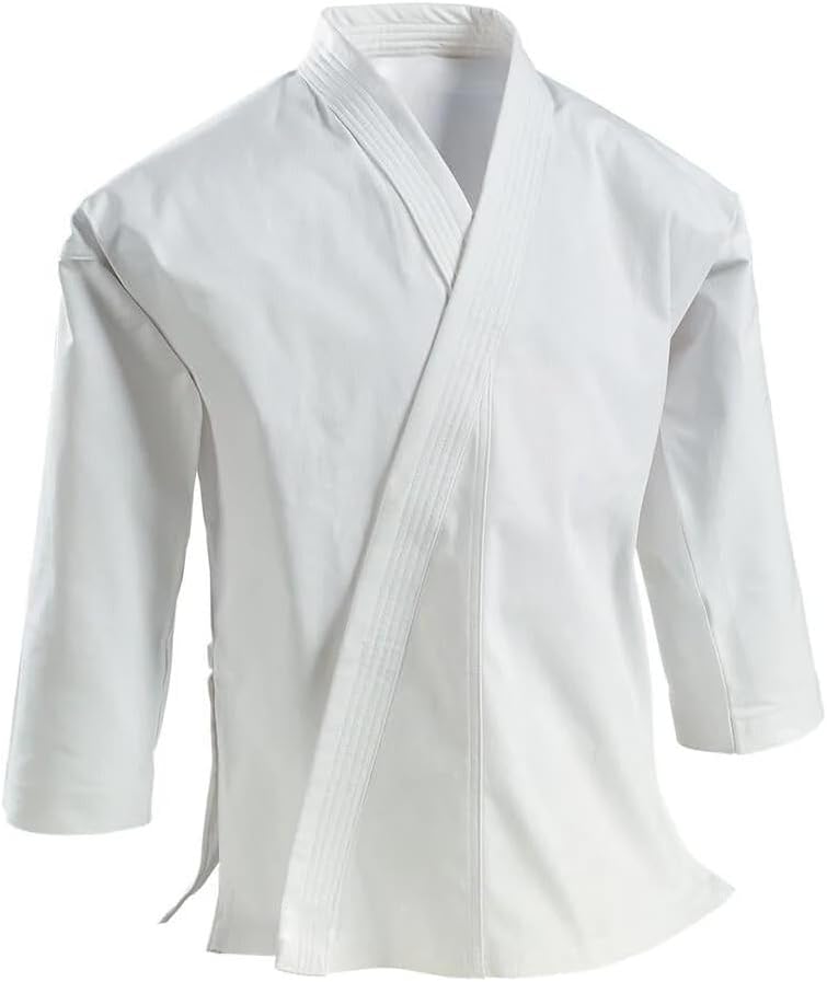 Premium Heavy Weight Karate Uniform Gi - Kids Adults Unisex (White)