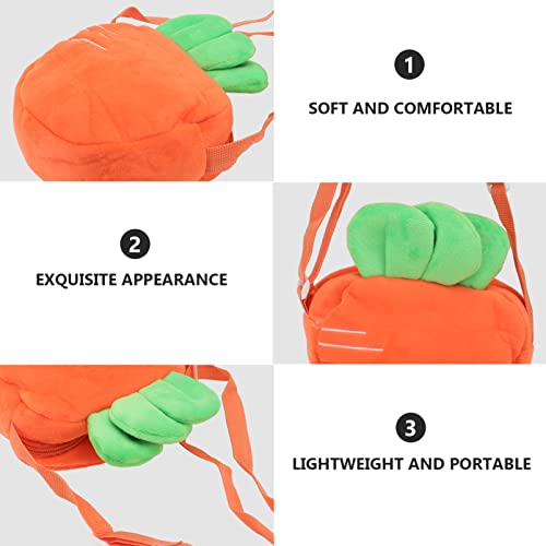 Womens Wallet Womens Wallet Cute Carrot Plush Shoulder Bag Fluffy Carrot Fruit Bag Purse Crossbody Messenger Shoulder Handbag for Women Girls Canvas Tote Purses3