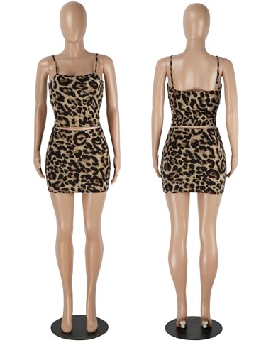Image of Figdaw Adjustable Straps Rhinestone Bodycon Dress for Women Special Occasions