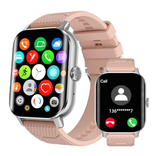 Ognille Smart Watch For Women Girls Bluetooth Call Ip68 Waterproof 2.02 Amoled Large Screen Fitness Tracker Smartwatch With Blood Pressure Heart Rate Sleep Monitor For Android Ios Phones 123 Sports Watch Gps cover