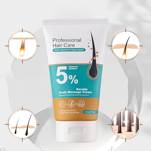 Image of Kormesic Professional Hair Care, 5% Hair Growth Scalp Massage Cream, Fast Regrowth & Strengthens Hair Roots, for Men & Women (3PCS)