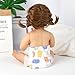 Reborn Baby Dolls Diapers Pack of 6 Pieces for 17-22 inch Reborn Baby Doll Accessories Diaper Bag(Bird Pattern)