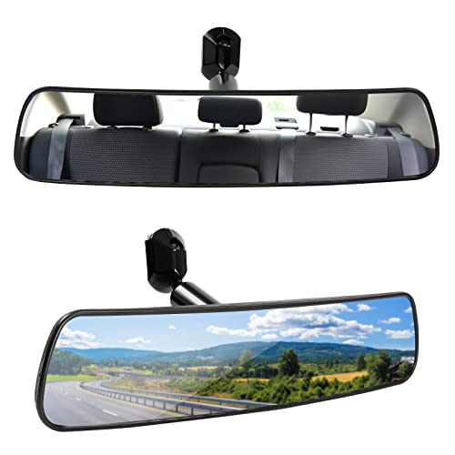 10 inch Rear View Mirror Interior Replacement Universal Driving Instructor Wide Safety Rear View Mirror Interior Clip On Wide Angle Mirror