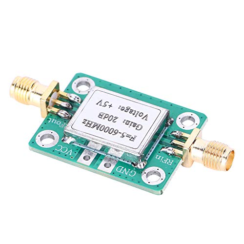 Módulo Amplificador de Señal RF, Placa de Señal de Amplificador de Potencia Media, Ganancia de 20 DB de Banda Ultraancha de 5 M-6 GHz, Componentes Electrónicos, con Figura de bajo Ruido