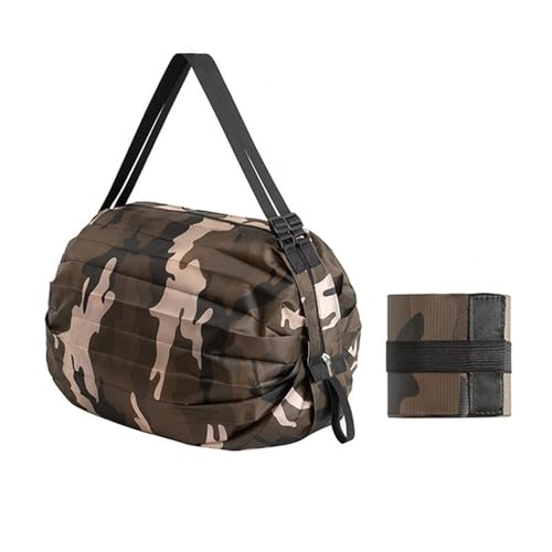 Meoliny Foldable Shopping Bag,Compact and Durable Outdoor Storage Bag.(Cami Colors).