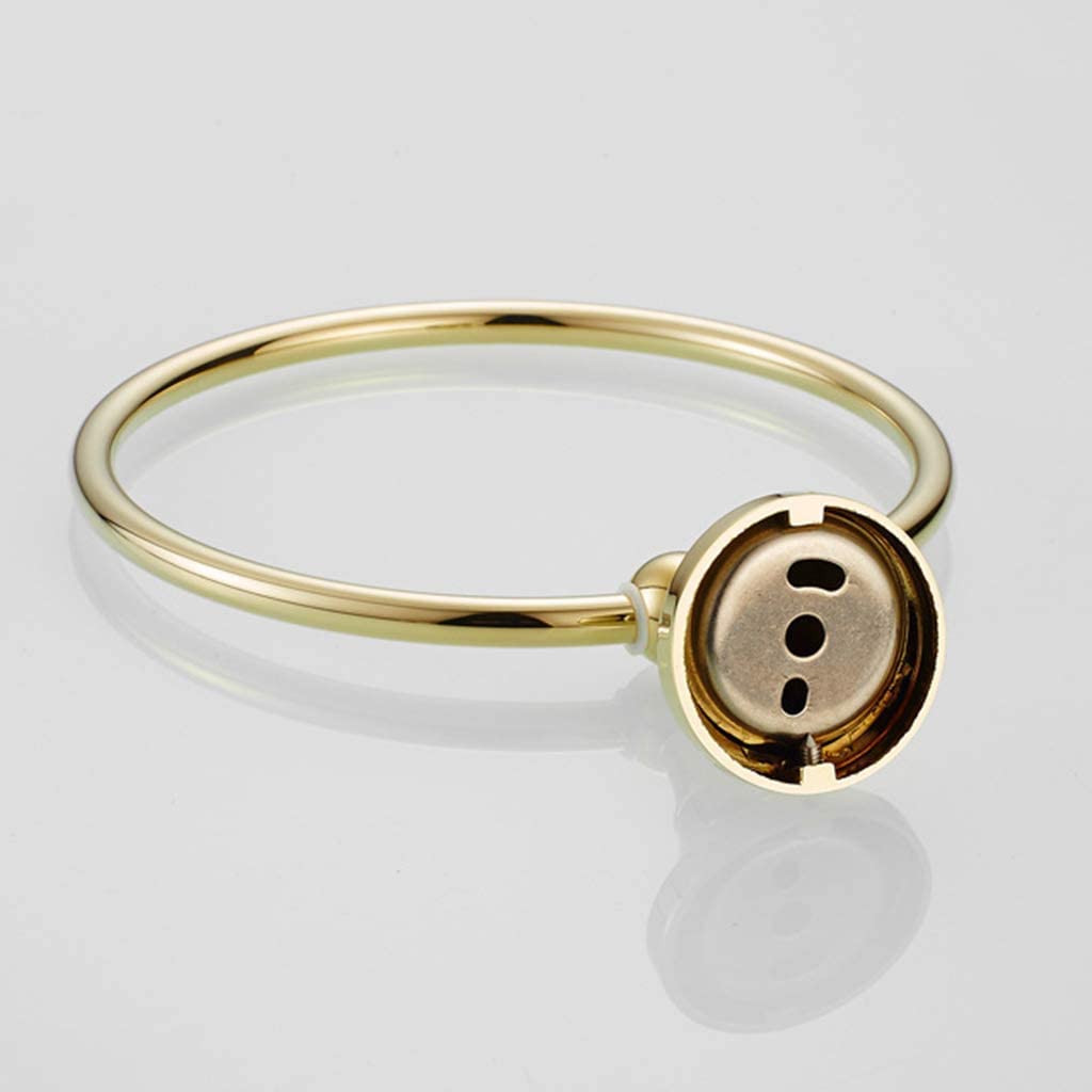 Gold Handtuchring, Wandmontierte Runde Handtuchring Badezimmer Hardware Dekoration Zubehör Haushaltsüberzug Messing Handtuchständer Bad Handtuchstange