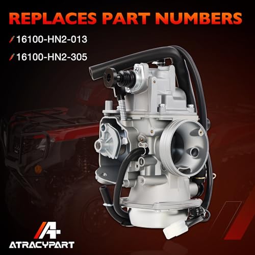 Image of Carburetor for 2001-2005 Honda Foreman Rubicon 500 TRX500, 2005-2011 Honda Fourtrax Foreman 500 TRX500FE TRX500FM TRX500FPE TRX500FPM TRX500TM, Carb Replaces OEM # 16100-HN2-013