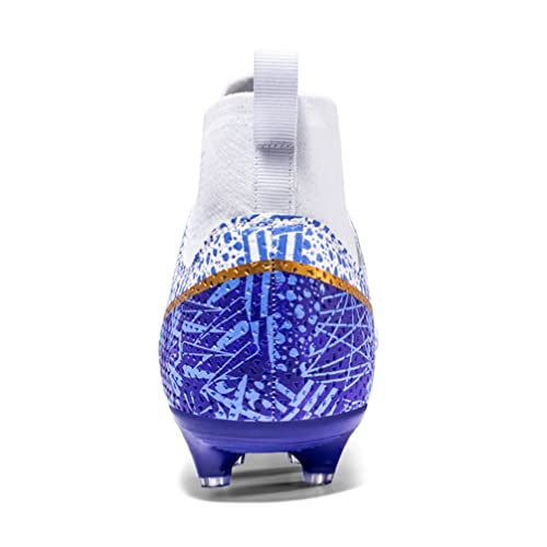 Modge Mens Soccer Shoes Anti-Slip Friction-Resistant Ventilated Soccer Training Shoes (Blue, Adult, Men, Numeric_5_Point_5, Numeric, Us_Footwear_Size_System, Medium) #TOP1