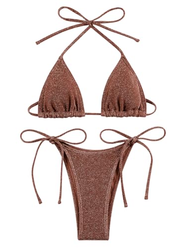Bikini Sets Women Thongs Cheeky Two Piece Swimsuit Sexy Swimwear Triangle Cute Bathing Suit String4