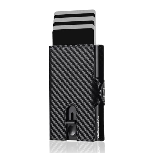 Wolkenstein Slim Wallet mit Münzfach I Portmonee Herren Slim Wallet I Unser Kartenetui Herren Modell hat Platz für bis zu 8X Karten I Sichere RFID Geldbörse I Wallets for Men I Smart Wallet