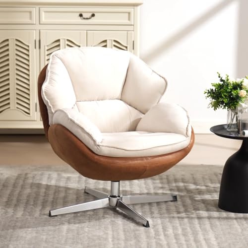 Sillón Moderno Plegable Chenille Beige miniatura 1