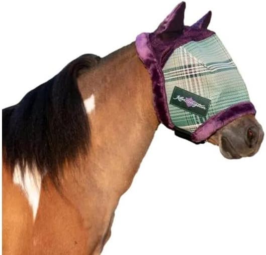 Kensington Mini Signature Fly Mask w/Plush Fleece & Soft Ears Size: B-Mini +34" Color: 2019 - Imperial Jade