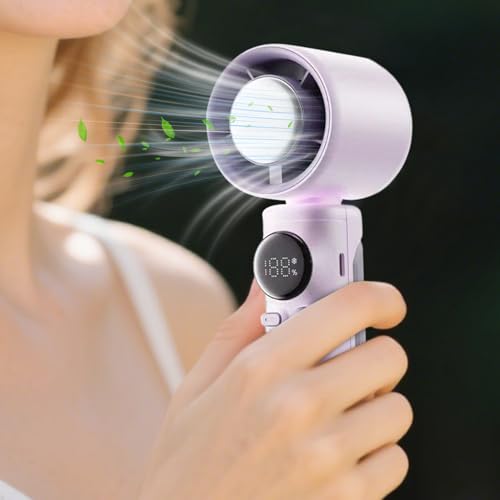 Ventilateur portable puissant rechargeable 18x6cm - 4