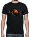 latostadora Camiseta Manga Corta Electro Jarra Cerveza Naranja para Hombre - Negro 4XL - Ref. 2738318-P