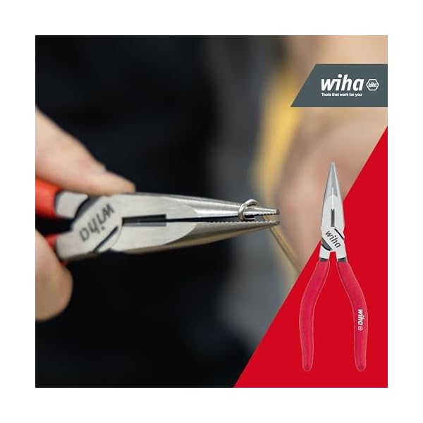 Wiha Zangen Set Classic 3 teilig I Kombizange mit DynamicJoint® und OptiGrip, Flachrundzange mit DynamicJoint®, Seitenschneider (26850) – Bild 5