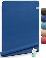 Fit-Flip Yoga Handtuch rutschfest mit Noppen - hygienische Auflage für Yogamatte - Yogatuch schnelltrocknend aus Mikrofaser für Sport Matte und Fitness - Pilates Handtücher (185 x 63 cm – Deepblue)