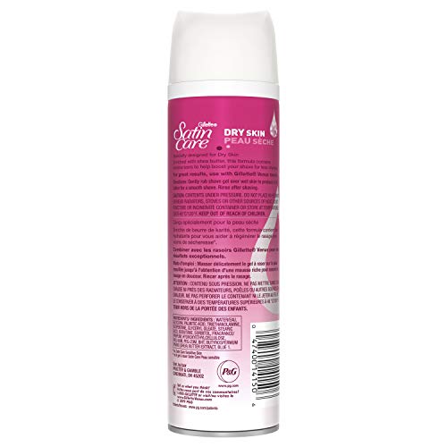 Gillette Satin Care Dry Skin Shave Gel for Women, 198g - Image 3
