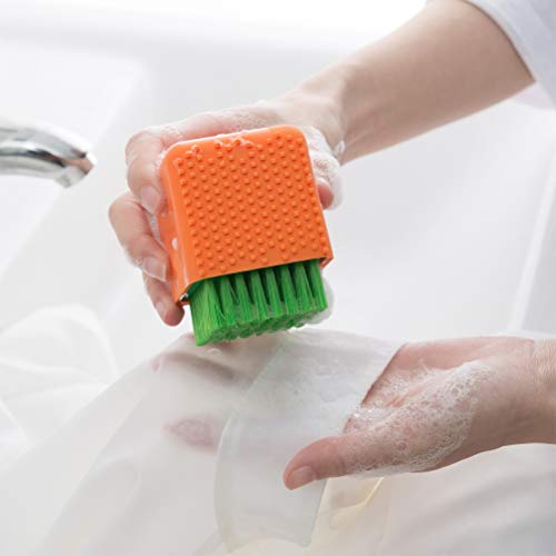 Clothes Brush Dual-Use Scrub and Silicone Convex Soft Mini Handheld Household Laundry Washing