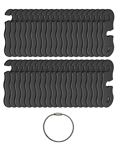 Aluminum Rope Tensioner for Camping Tent Guy Lines, 40 Pack